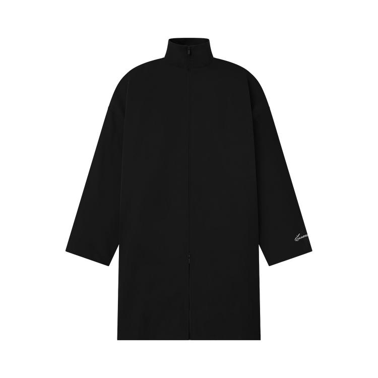 Herenjas Fear of God Essentials Sportieve Nylon Hoge Hals Jas Jet Zwart M black