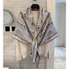 NINA SOLOR Silk Wool Heart Horse Square Scarf