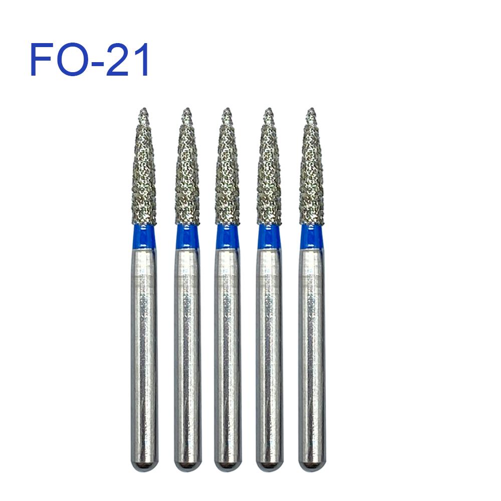 5Pcs/Pack, Jnsur Dental Diamond Burs Dental Drills For High Speed Handpiece Fg Dia 1.6Mm Dental Lab Technican Dentistry Material