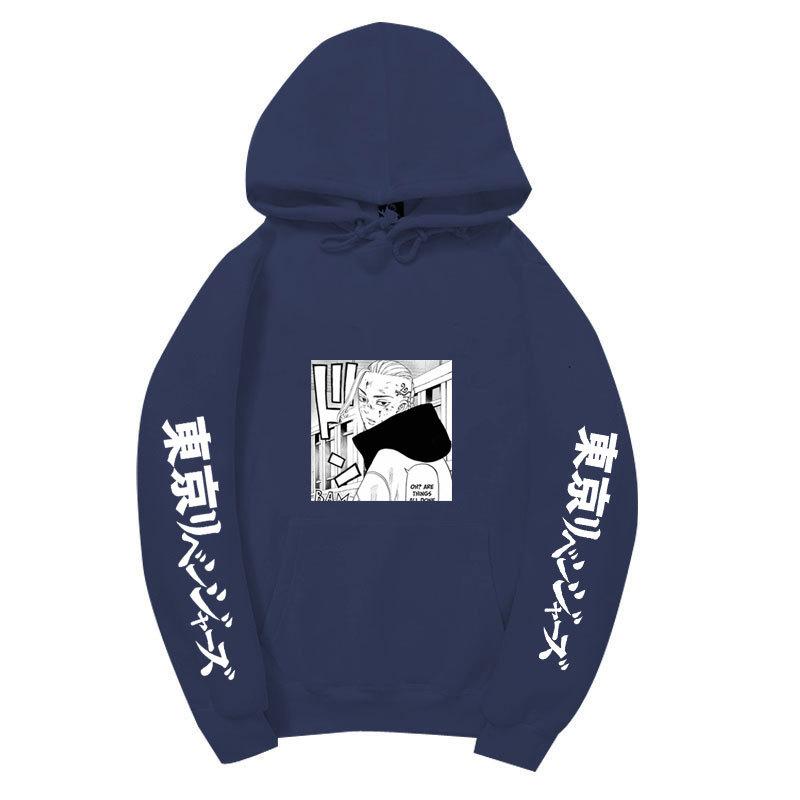 Tokyo Revengers Izana Kurokawa Unisex Fleece Hoodie Autumn Winter Anime Print Long Sleeve Casual Pullover Sweatshirt