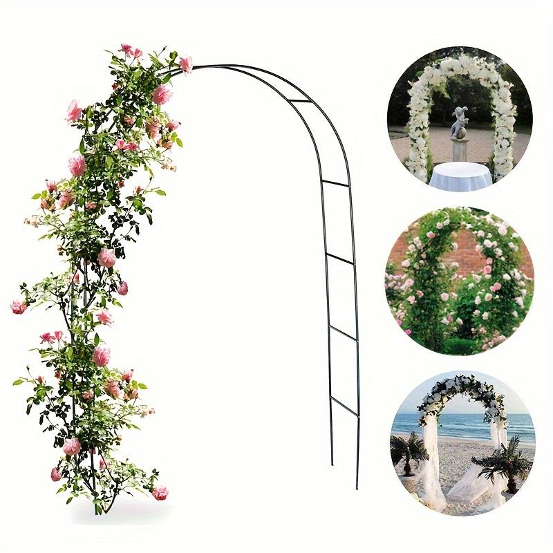 1-2Garden Outdoor Metal Arch Climbing Frame Wedding Celebration Decorative Flower Stand Courtyard Grape Vine Plant Climbing Supp