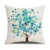 New Household Products Oil Painting Love Tree Linen Pillowcase Gift Sofa Bedroom Cushion Waist Pillowcase