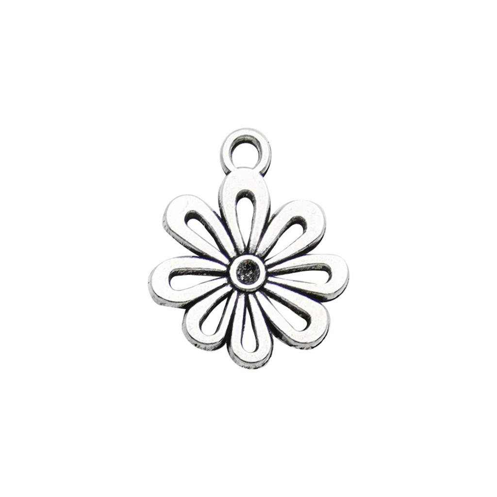 Alloy Flower DIY Jewelry Accessories for Necklace, Bracelet, Key Pendant