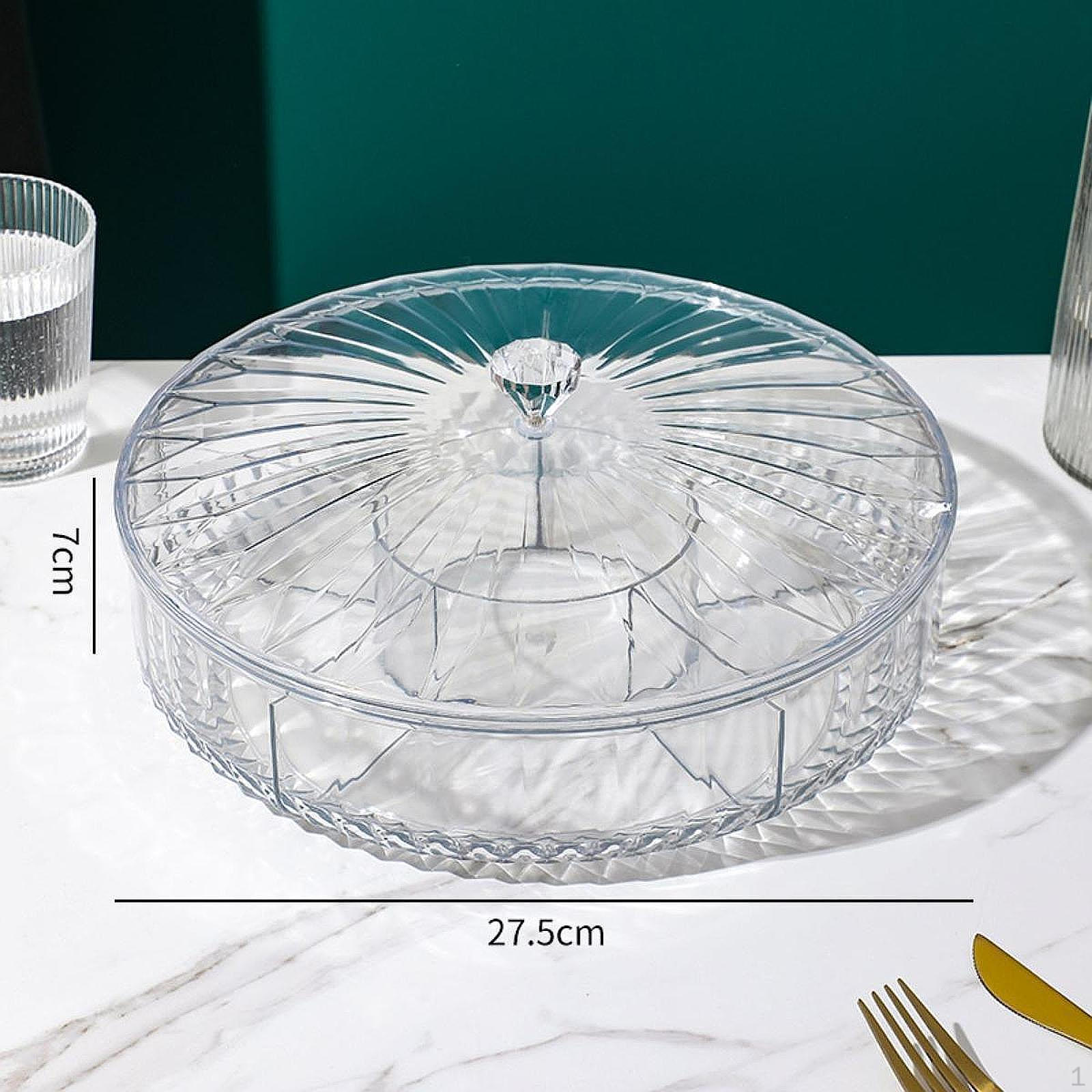 

Divided Serving Tray Organizer Candy Nuts Organization Snack Platter for чистий