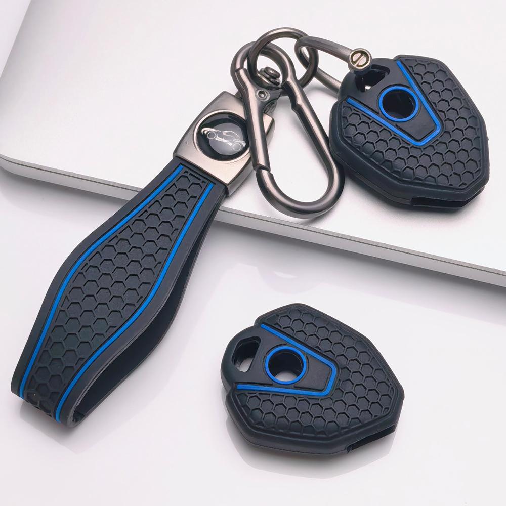 Moto Key Cover for CFMOTO 450MT Mt450 250SR 300SR 400SR 450SR 650SR 700CLX 800MT 650MT 125NK 250NK 400NK 650NK 800NK 700MT with Keychain Key Fob Case