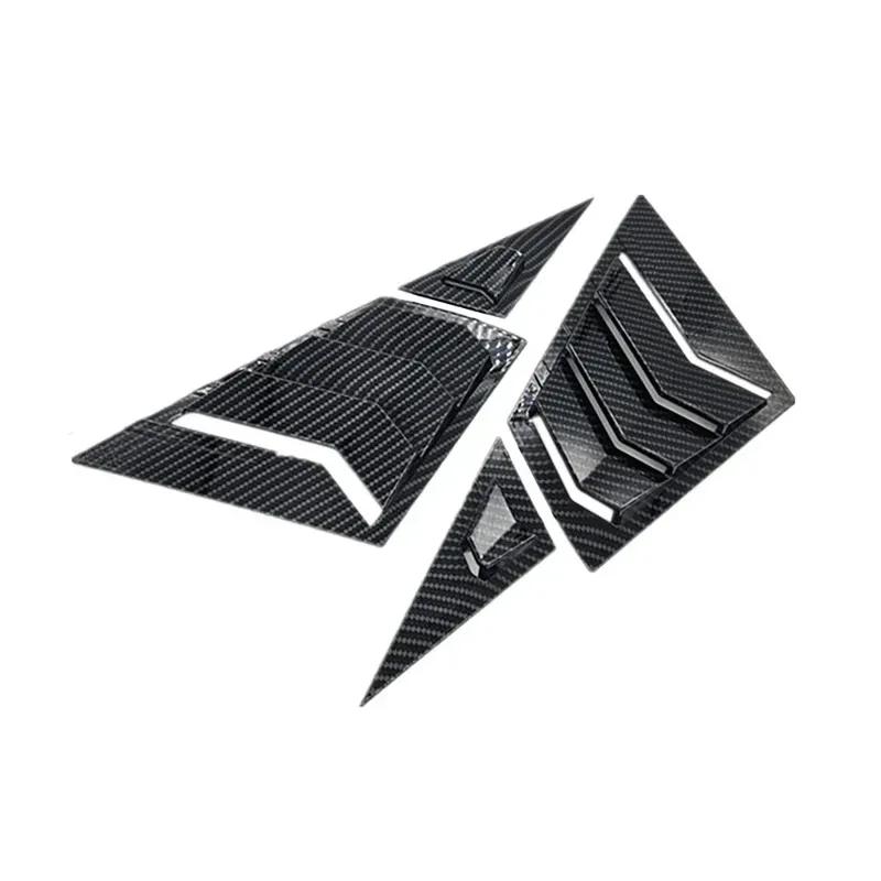 For Honda Civic Sedan 9th 2012-2015 ABS Plastic Window Quarter Front Louver Scoop Cover Side Vent Shutter Trim Car Adhesive