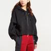 Nike Cropped Coats Women's Black Hooded Moderate (Unisex) Cropped Coats CK1506 010