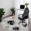 1pc Black Cats Pattern Carpet for Office, Non-slip, Soft and Durable Office Rug, Perfect for Office Yy260128061