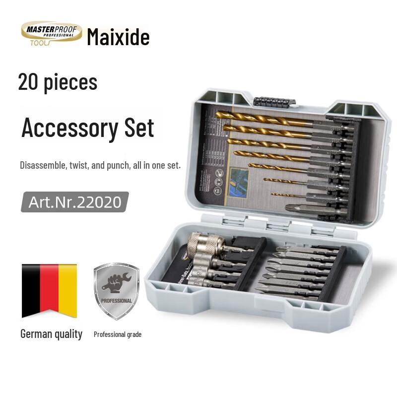 

Masterproof Electric Screwdriver & Drill Bit Set CN plug (adapter included)