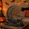 Dark Style Halloween Witch Magnetic Swing Figurine Ghost Hanging Table Ornament  Window Display