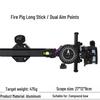 Dragon's Gaze Long Rod Single Pin Compound Sight