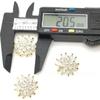 5pc Luxury Crystal Rhinestone Buttons Cubic Zirconia Button for Clothes Decorative CZ Sewing Buttons for Cashmere