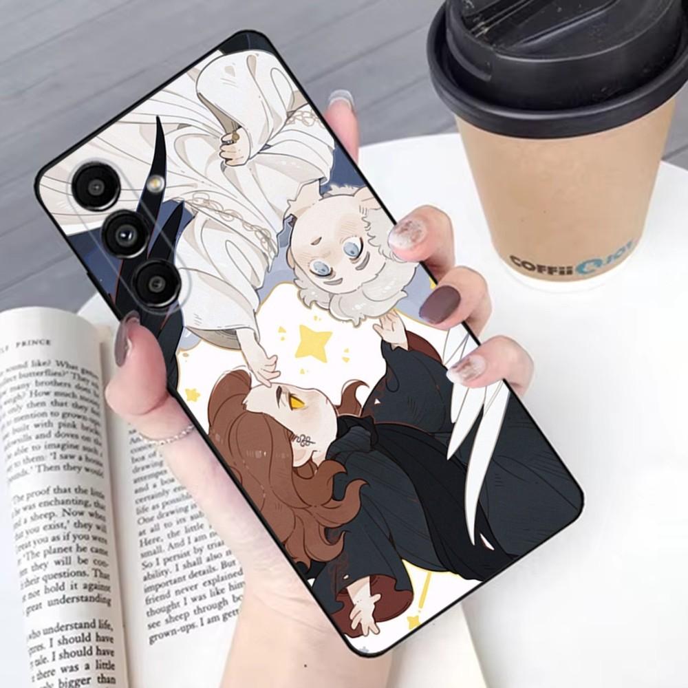 

G-Good O-Omens Phone Case For Samsung S 25,24,21,22,23,30,20,Ultra,Plus,Fe,Lite,Note,10,9,5G Black Soft Samsung S24