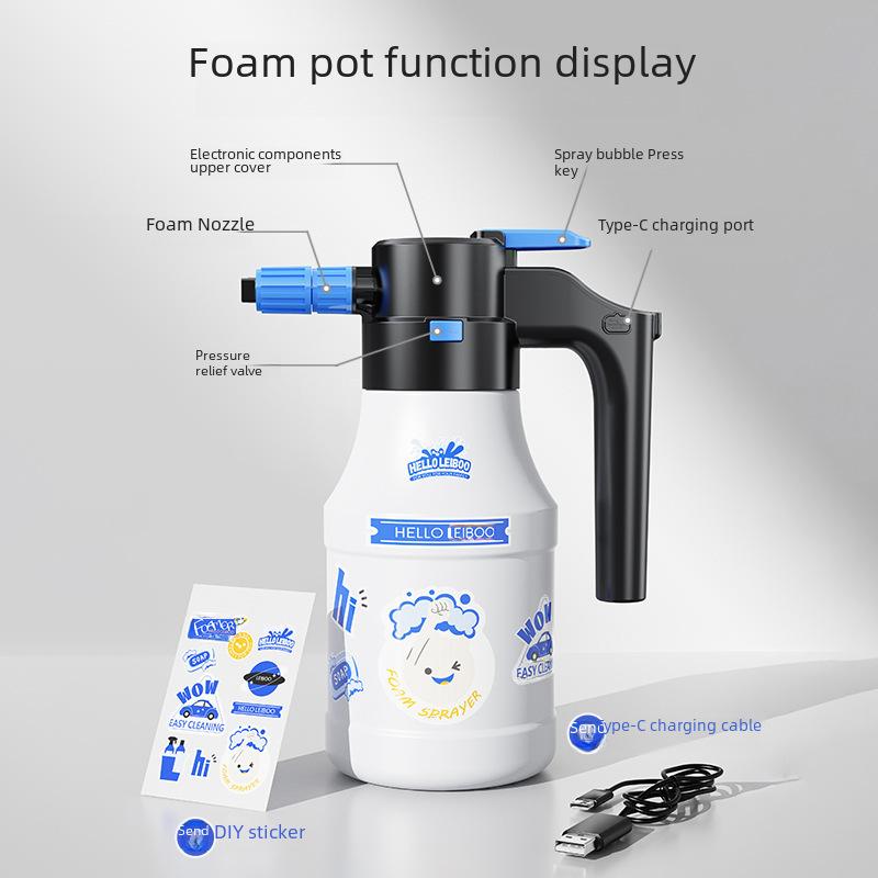 2-Liter-Schaumsprüher für die Autowäsche, Handsprüher für den Garten, Schaumpistole für Hochdruckreiniger, Gießkanne für die Pflanzen- und Autoreinigung