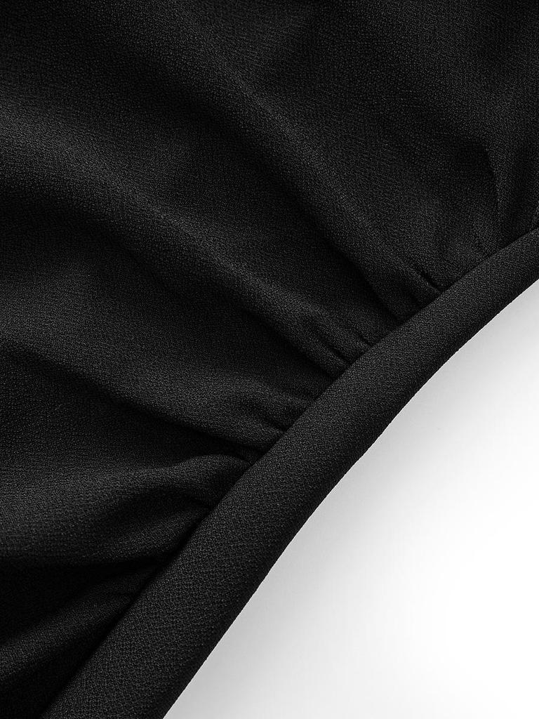 Shenzhen Nanyou Elegant French Square Neck Suspender Dress - Women's Summer Long Skirt