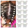 Flavizo 12 Stück Mini-Schmetterlings-Haarklammern für Mädchen und Frauen, Stilvolle Krallenclips, Kinder-Haarschmuck, Kleines Haarklammer-Set für Frau und Mädchen