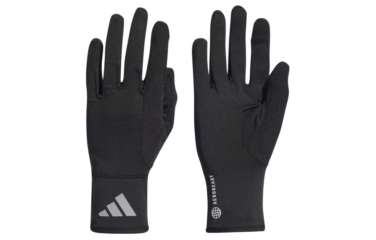 Adidas Recycled Polyester Jersey Sports Gloves Unisex Black HT3904 S