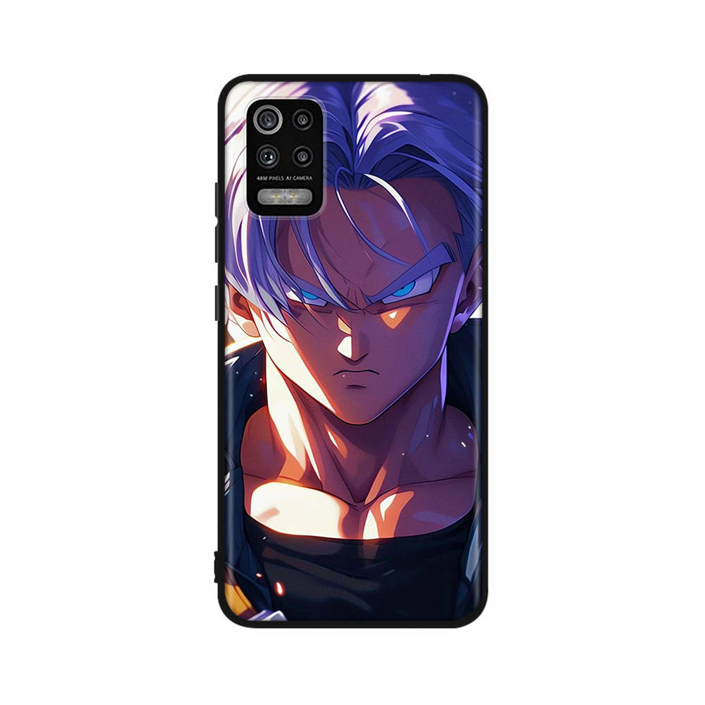 DT44 Dragon Ball Trunks Case for Xiaomi Poco X6 X4 M5 M6 F5 F6 C65 C55 C50 C51 C40 Redmi Note 7 8 14C A3X 13C 12C 11 10A 9C Pro Black Sofe Cover