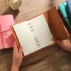 Vintage Stock Notebook Customizable Tied Tri-Fold Notepad Student Notebook Travel Card Cover Stamping Book Origin China