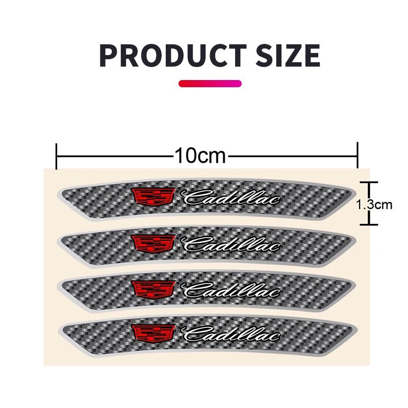 4ks/sada Nálepka odznak kola auta Dekorace emblému Pro emblém Cadillac ESCALADE ATS BLS CT4 CT6 SRX STS XT4 XT5 SLR XT6 XTS