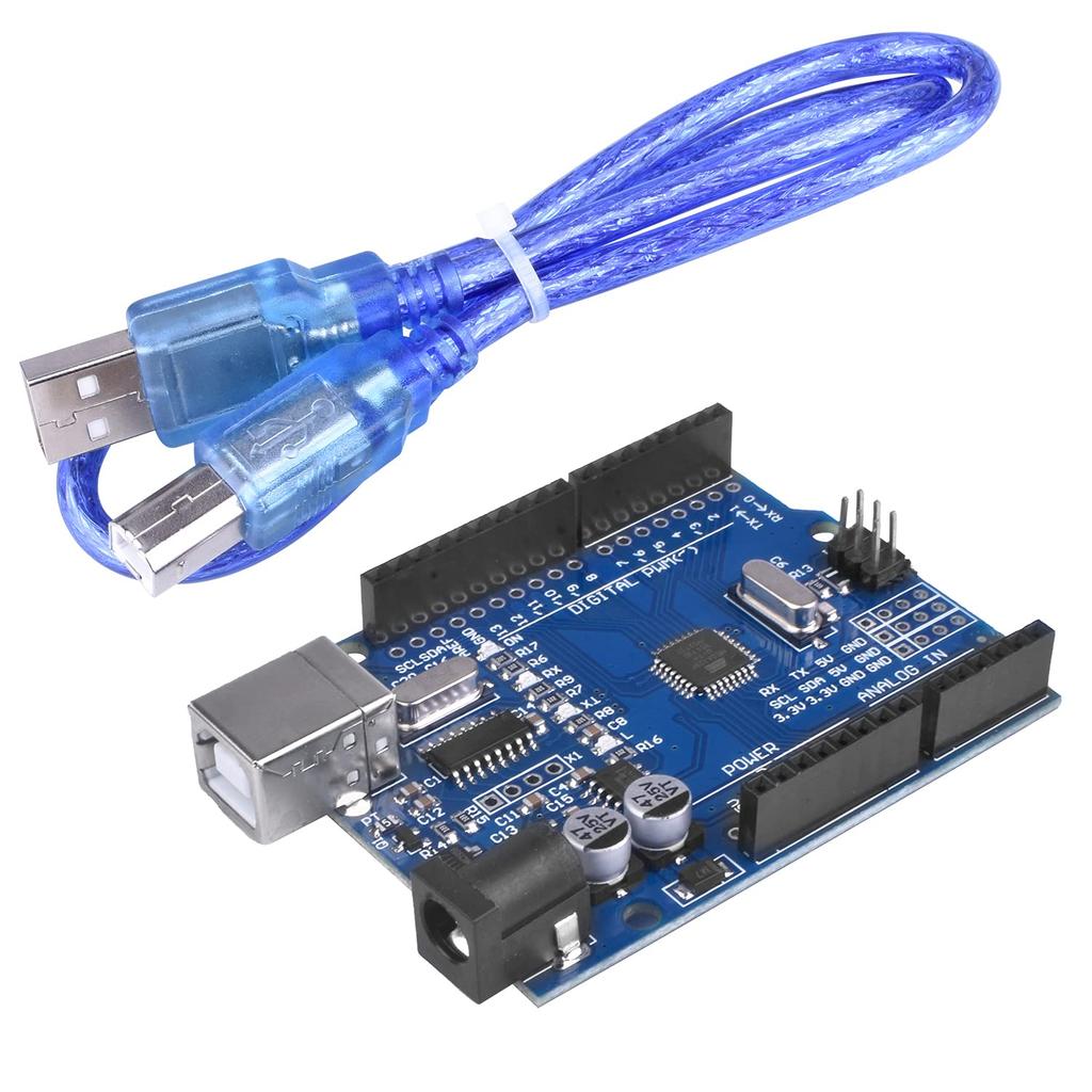 UNO R3 ATmega328P com cabo USB para Arduino   Compatível com Arduino UNO R3 Mega 2560 Nano robô para Arduino IDE AVR MCU Learner K53