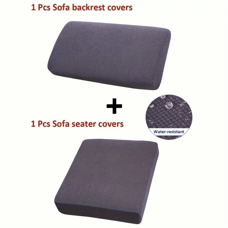 2/4/6pcs/set Waterproof Material Elastic Couch Cushion Cover Sofa Cover Furniture Protector Sofa Couch Cover Living Room