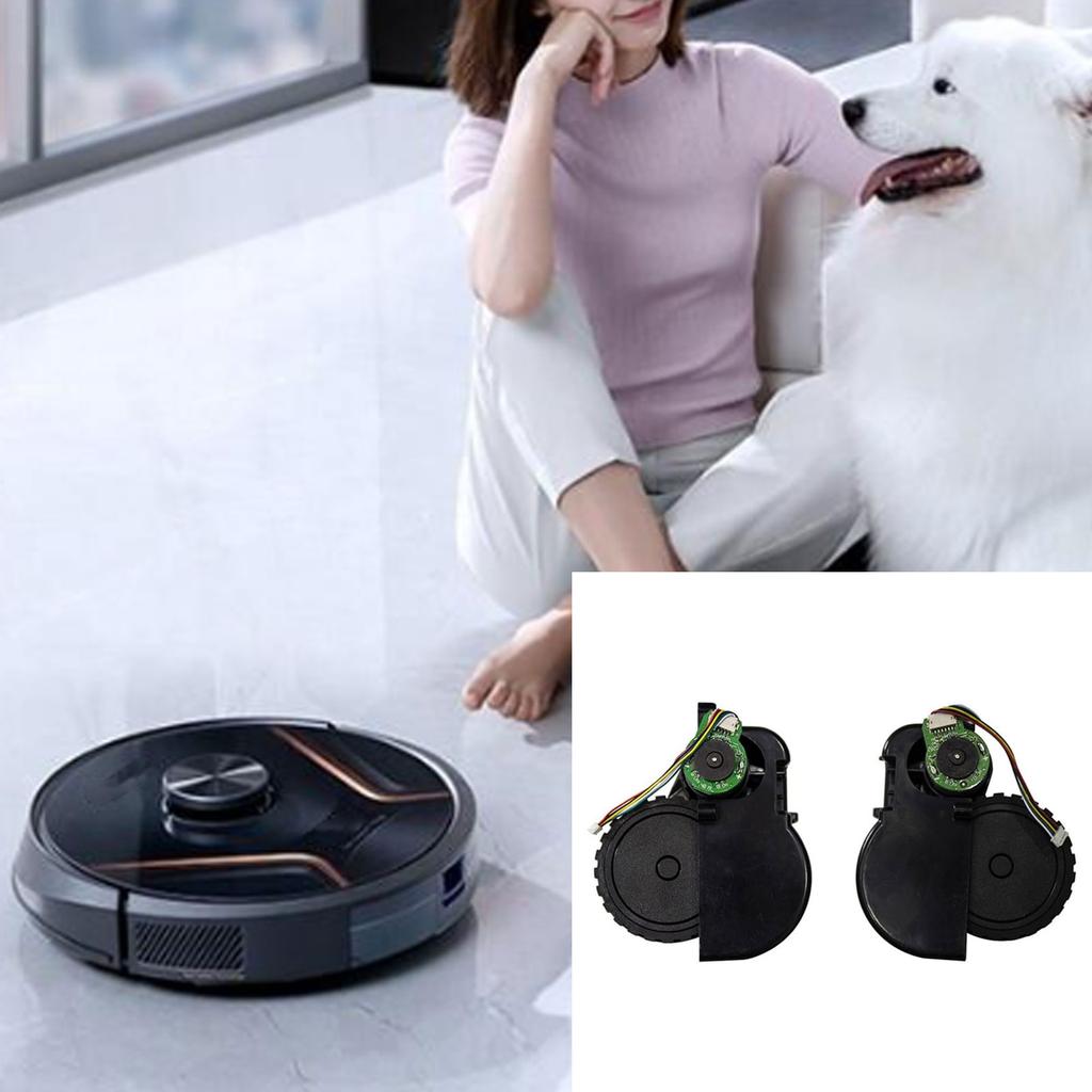 2 Pack Plastic Wheels Quiet Wheels Easy To Change Smooth Movement Wheels Plastic Texture for EXVAC660/X500Pro Models