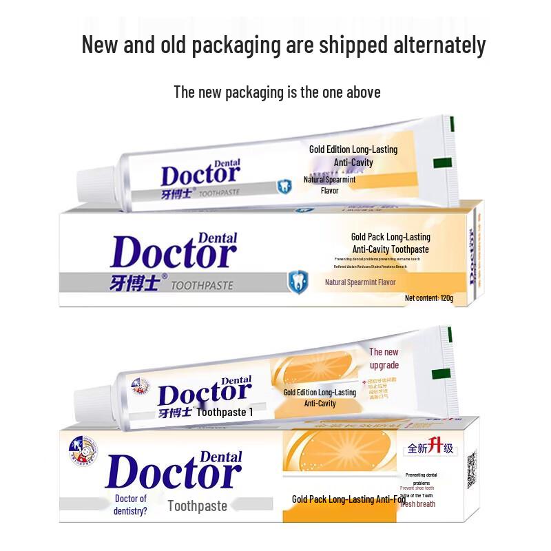 Dr. Tooth Gold Long-Lasting Anti-Cavity Toothpaste