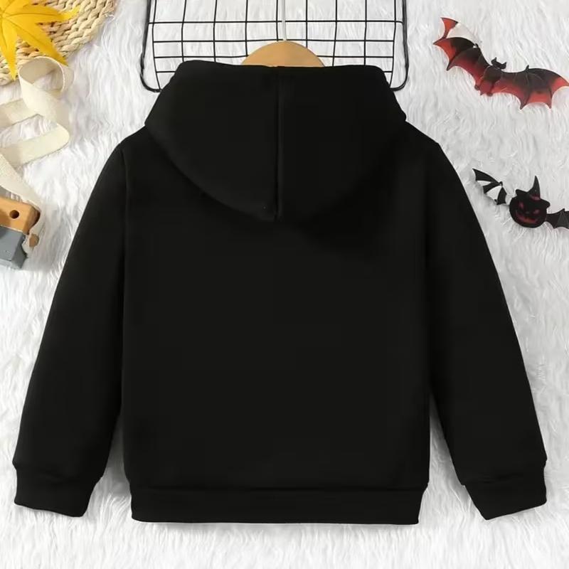 Kids Boys Girls Pullover Hoodie, Funny Cartoon Jester Characters Print Casual Warm Hooded Sweatshirt for Children