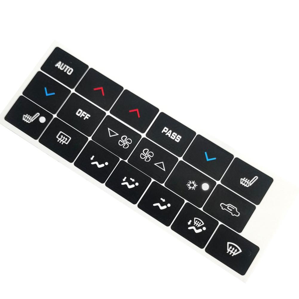 Brand New Sticker Interior 1pc A/C Black Decal Sticker High Grade Vinyl