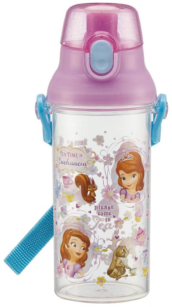 Skater Water Bottle Clear Bottle 480ml Sophia 19 Disney PSB5TR Children's
