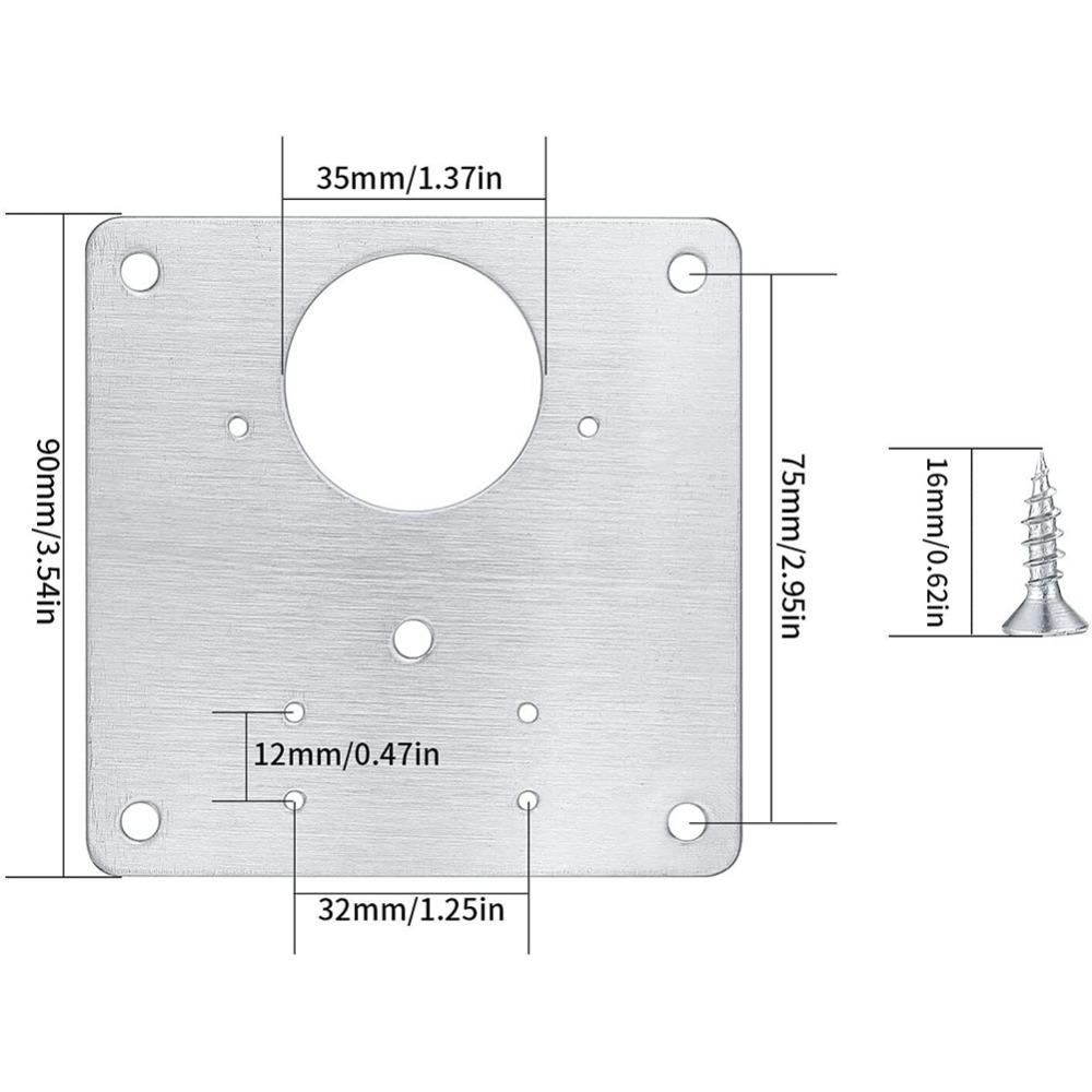 Mounting Plate Drawer Repair Mount Tool Hinge Repair Plate Furniture Hinge Hinge Fixing Plate
