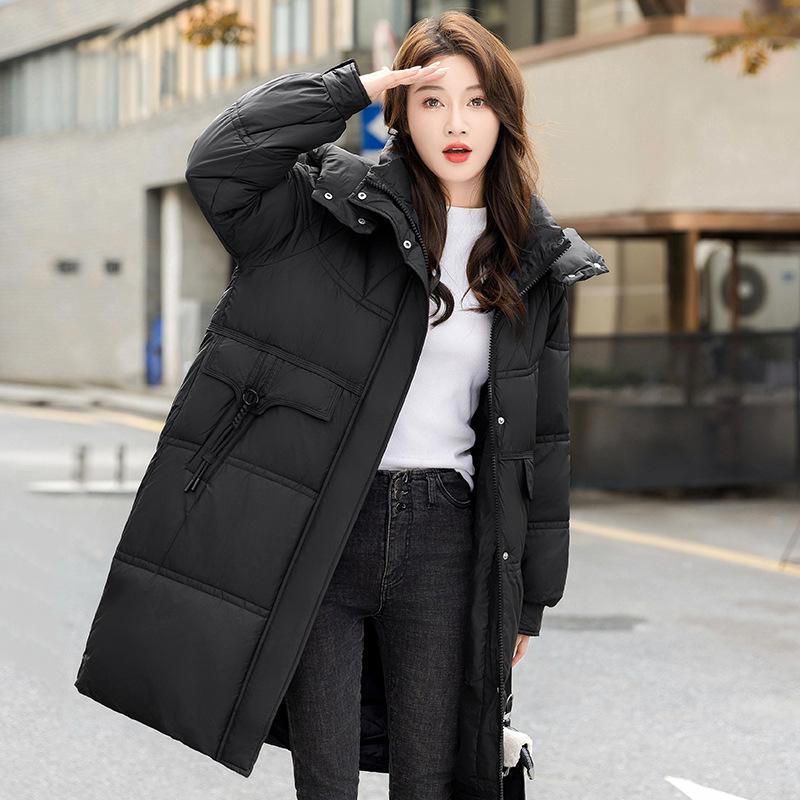 Down and padded jacket women's 2025 new Korean cotton jacket mid-length padded jacket plus size loose thickened autumn and winter jacket