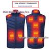 Men's Dual Control USB Heated Vest - 11 Zone, 3 Temperature Settings for Winter