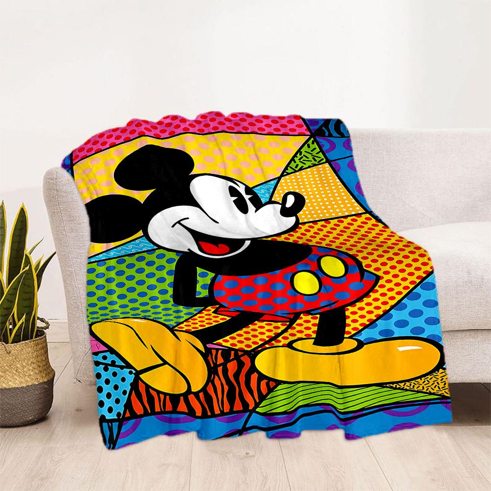 Mickey Mouse Adventure Blanket Soft & Cozy Perfect for Office Chair Bed Office Four Seasons Multipurpose Playful Design Gifts For Family Or Friends