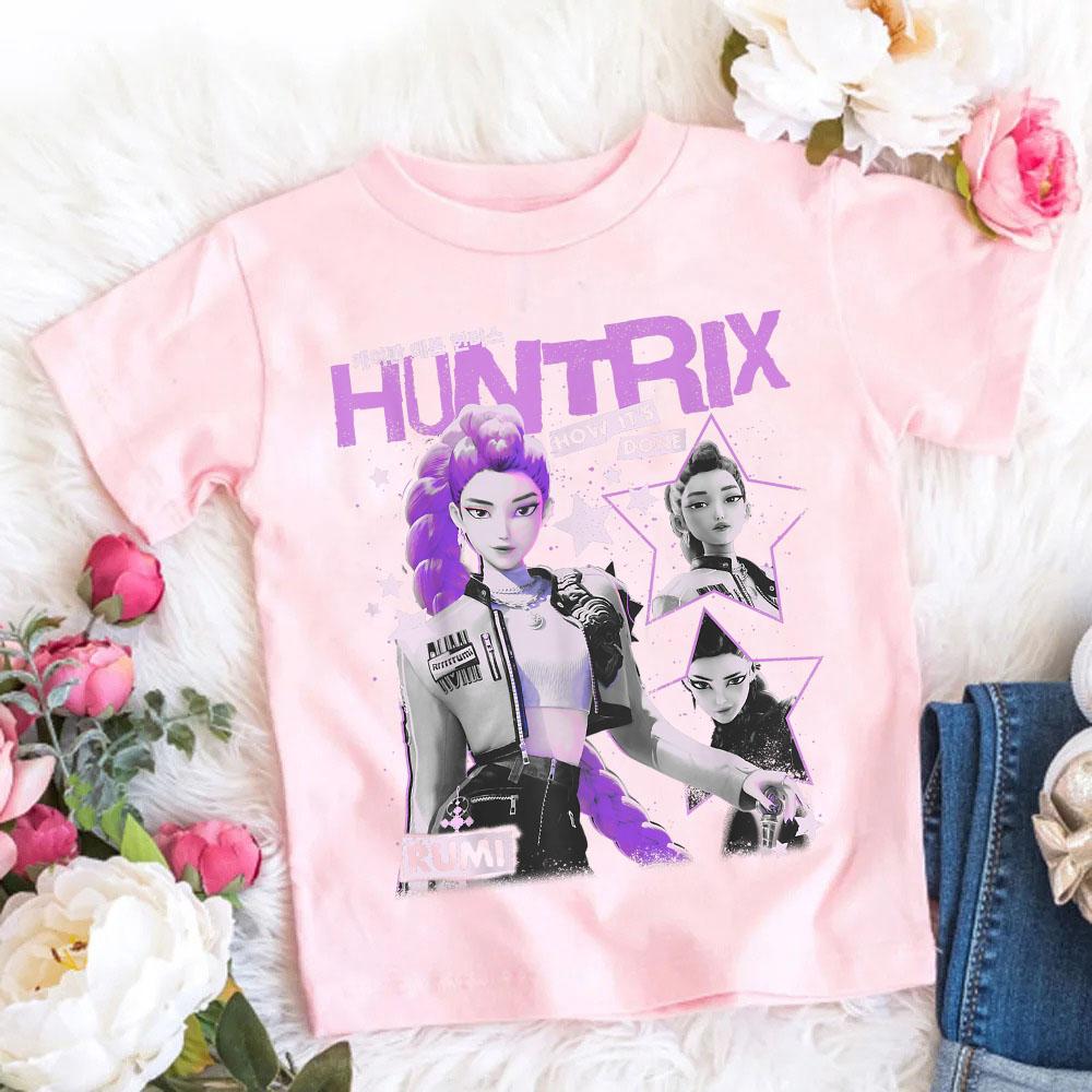 2025 Film Fierbinte Bumbac Tricou Fetițe Haine Copii KPop Fani Vânătorii de Demoni Cadouri Haine Copii Topuri la Modă