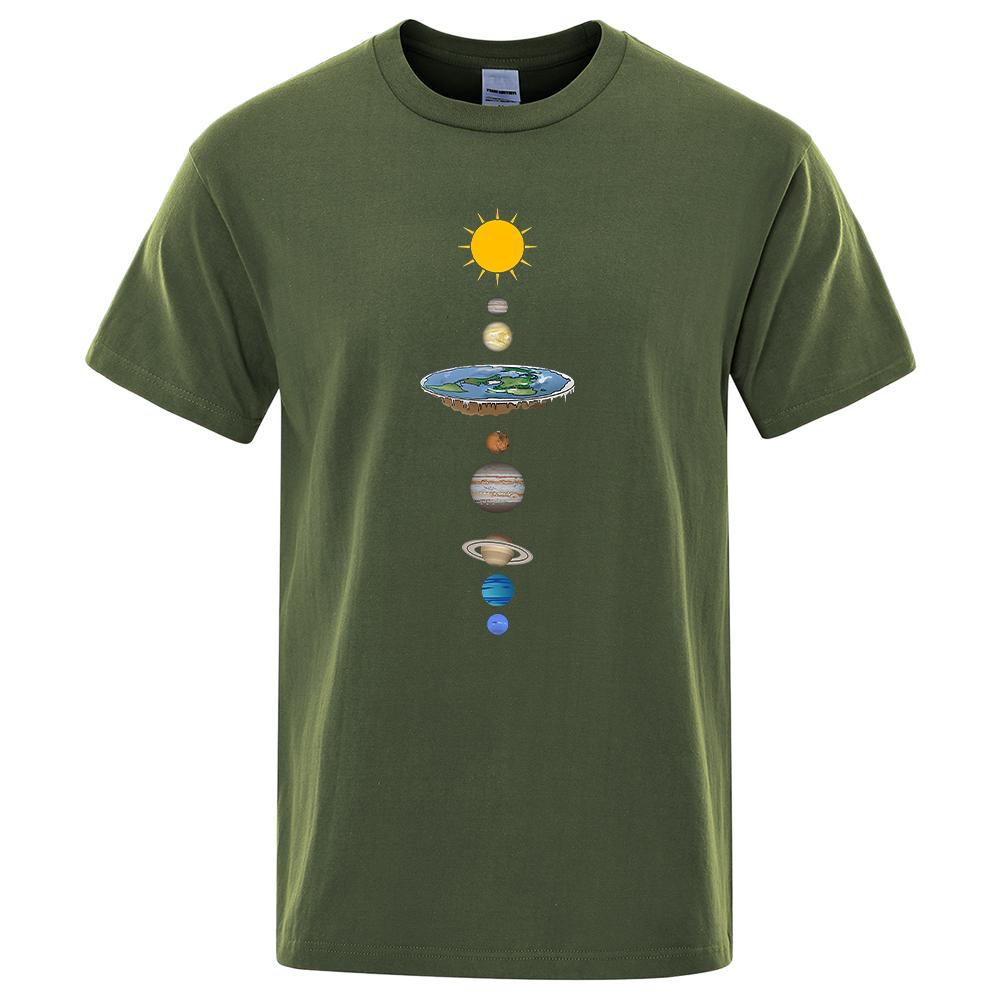 Sistemul solar cosmic planete imprimare mânecă scurtă bărbați street casual tee îmbrăcăminte vrac supradimensionat tricou masculin de vară din bumbac topuri