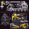 Moc Engineering Truck Model Building Block Excavator Crane Car City Construction Tech Brick Set For Children Kids Gift