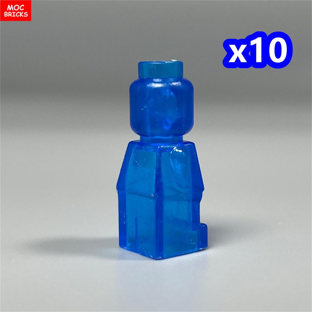 10 peças Blocos MOC Figura Corpo Estátua Micro Peça de Xadrez 85863 16478 90398 Personalizado em Branco Sem Impressão Blocos de Construção Brinquedos para Crianças