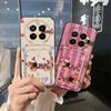 Stoßfeste Vollschutz-Handyhülle für Realme GT5 Pro TPU-Rückseite Niedliches Modedesign Kartenfach Schmutzabweisend Cartoon