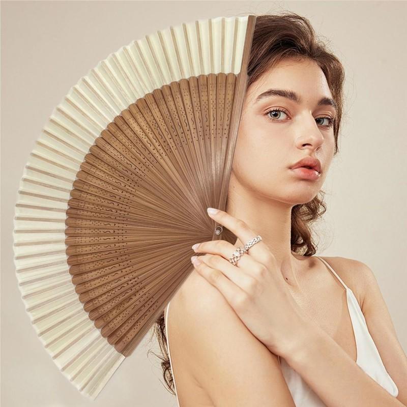 Retro Hand Fan Folding Fan Wedding Hand Fans For Woman Wedding Fan Dancing Fans Accessorie Chinese Fans Holiday Gifts Home Decor