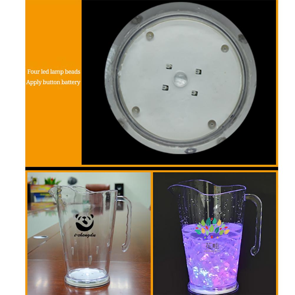 1.8L Kunststoff Farbwechsel LED Eiswürfelbehälter Bar Bierkrug LED Leuchtender Champagner Bier Eiskübel für Bar Party