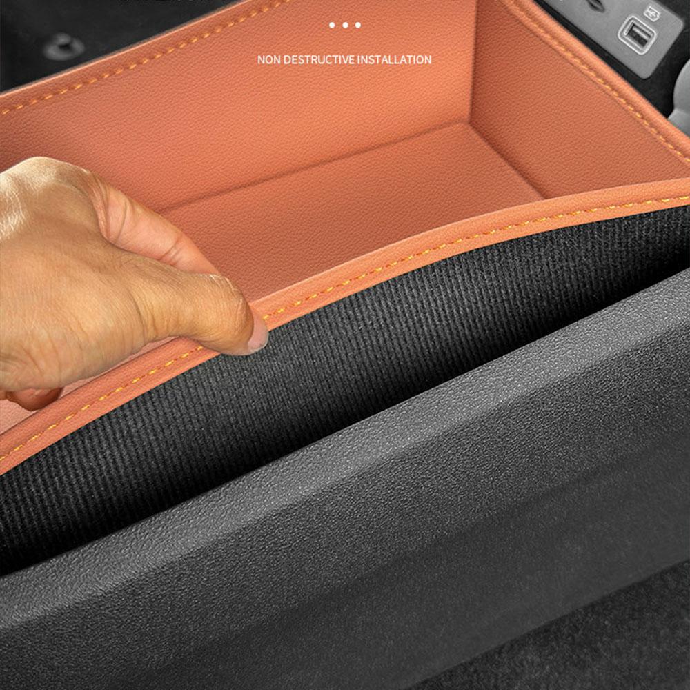 For BYD Sea Lion 07 EV Center Console Lower Storage Pad Car Interior Leather Protect Pad Central Control Storage Pad Accessories