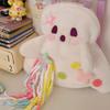 Large Capacity Plush Ghost Backpack Korean Style School Bag Sweet Doll Stuffed Plush Bag  Travel