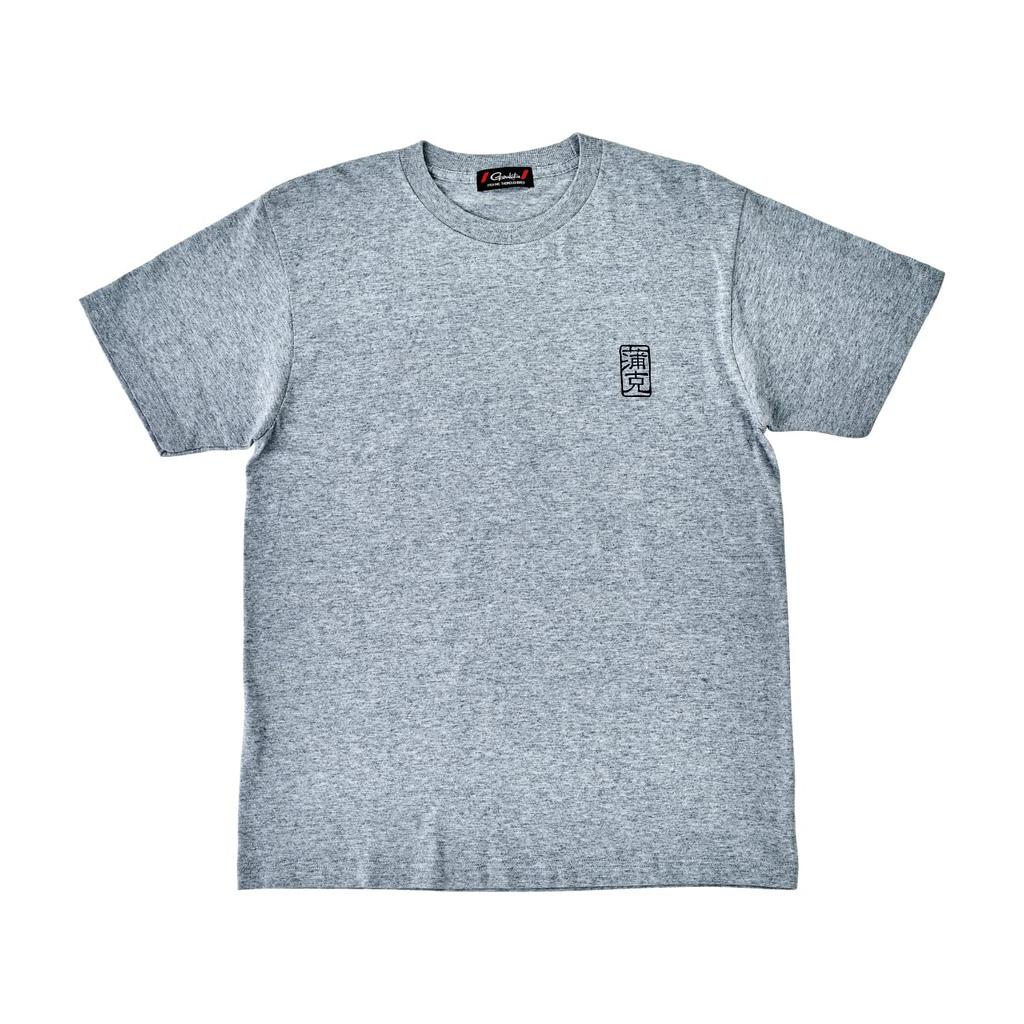 Gamakatsu for GM3689 Gray L T-Shirt (Kanji Fish)