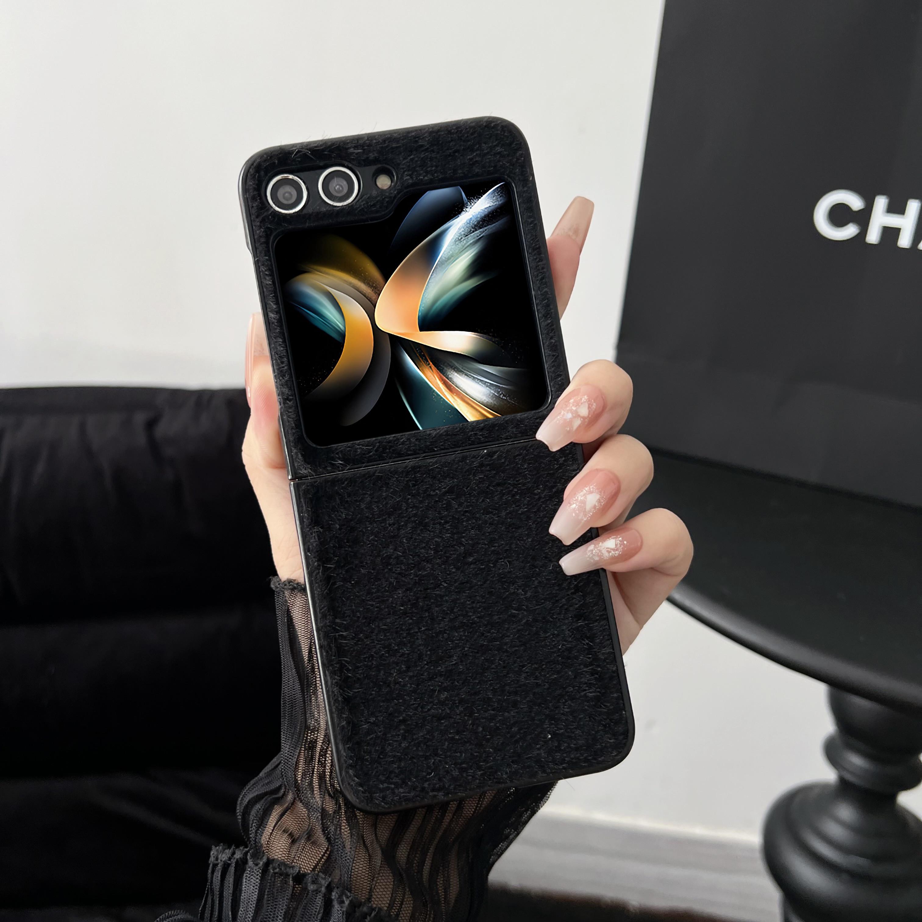 

Чехол из ПУ кожи для телефона Samsung Galaxy Z Flip 5 Flip5 ZFlip5 5G, пластиковая твердая оболочка, противоударный, защита от падений Galaxy Z Flip5