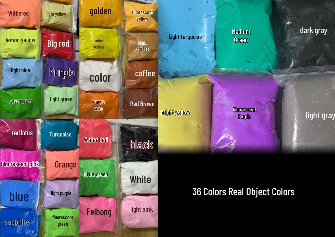 Super Light Clay: 36 Colors Safe Modeling Clay for Children and Kindergarten DIY Projects, 24 Colors Available Super Light Clay