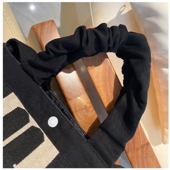 Women's Handbag Cartoon Rabbit Print Shoulder Bag Large Capacity Mommy Bag Cross Tote Bag Students Casual Handbag