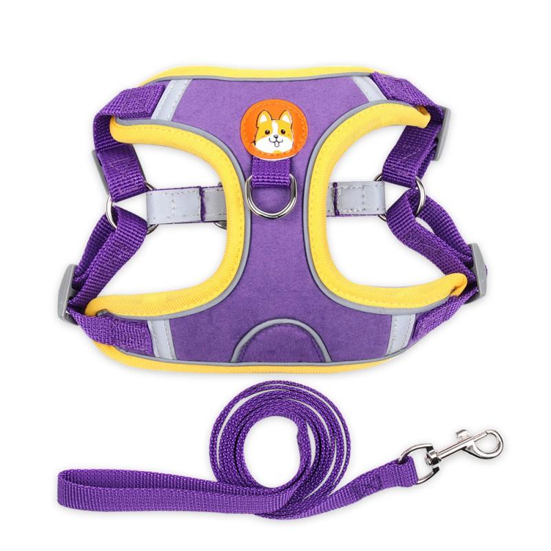 Lightweight Breathable Dog Harness Vest Quick Dry Leash Set Small Medium Dogs