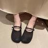 Fashion Women's Fashion Slippers Flat Sole Round Toe Mesh Upper Women's Mules Dress Outdoor Roman Retro Breathable Zapatillas De Mujer